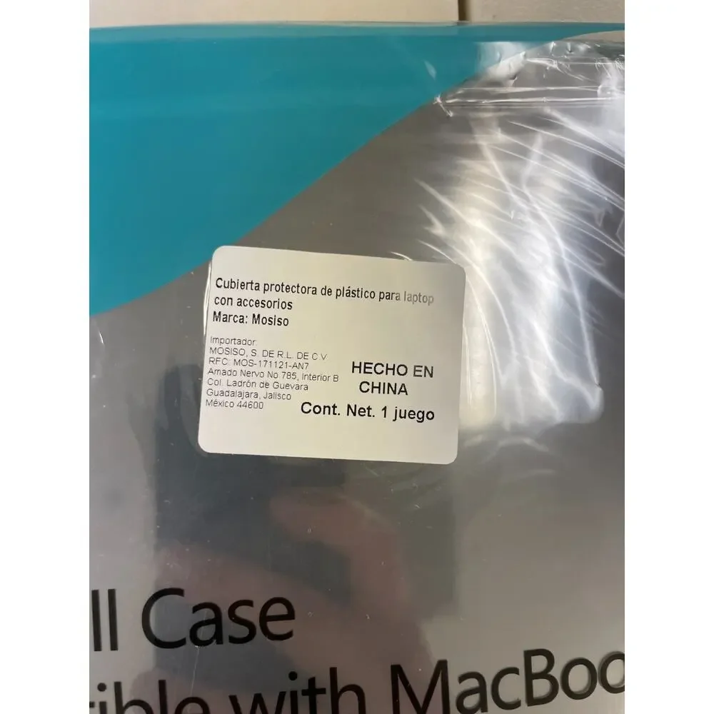 Mosiso Plastic Hard Shell Case Compatible with MacBook Series Black New A2941
